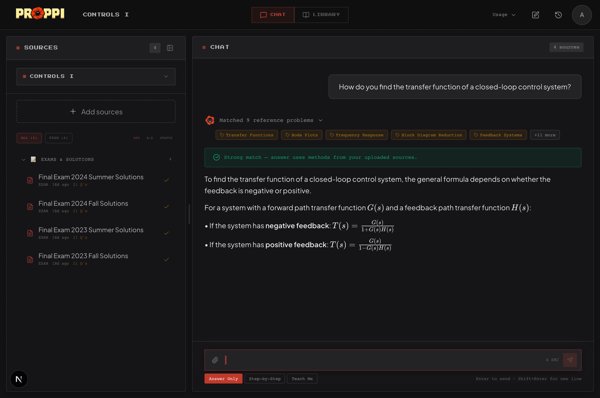 Proppi Chat with Citations and Math Verification